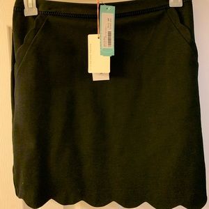 Skies Are Blue Scallop Hem Skirt